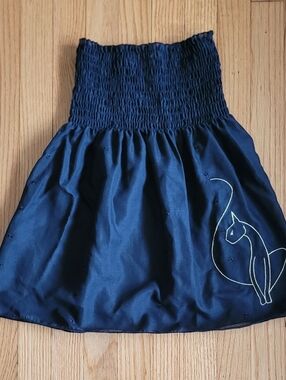 Vtg Baby Phat Y2K- Black Smocked Tube Top - Size: XL- NWOT!!!